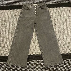 Levi’s Mile High Cropped Wide Leg Jeans Women’s Sz 29 High Waist Classic Casual